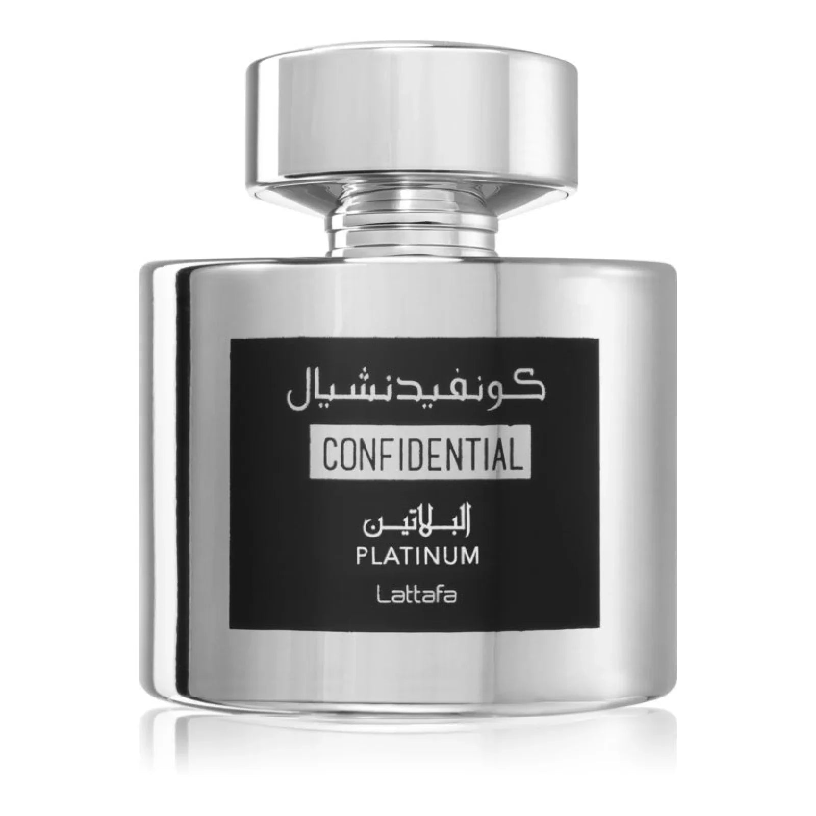 Lattafa Confidential Platinum Eau de Parfum Spray for Men, 3.4 Ounce