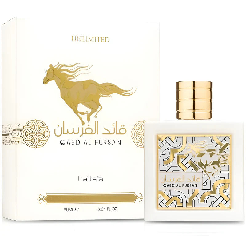 Lattafa 2-Piece (Qaed Al Fursan Unlimited & Qaed Al Fursan Untamed) Fragrance Bundle for Everyone