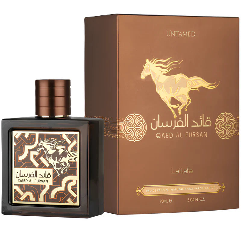Lattafa 2-Piece (Qaed Al Fursan Unlimited & Qaed Al Fursan Untamed) Fragrance Bundle for Everyone