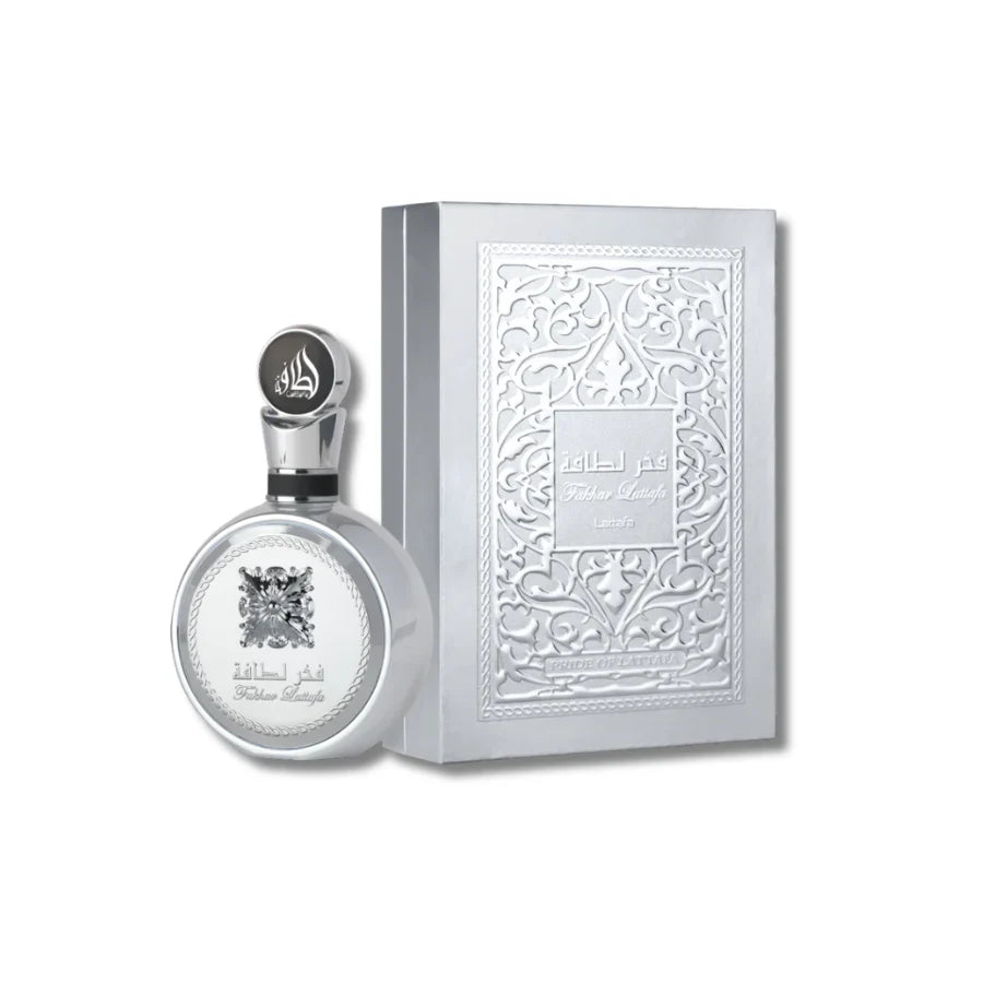 Lattafa Fakhar Platin Eau de Parfum Spray for Unisex, 3.4 Ounce