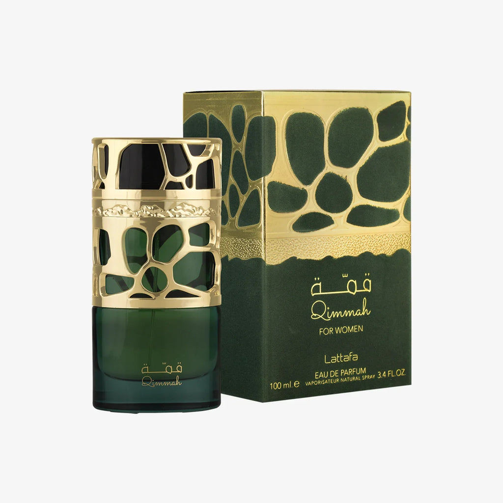 Lattafa Qimmah Eau de Parfum Spray For Women, 3.4 Ounce