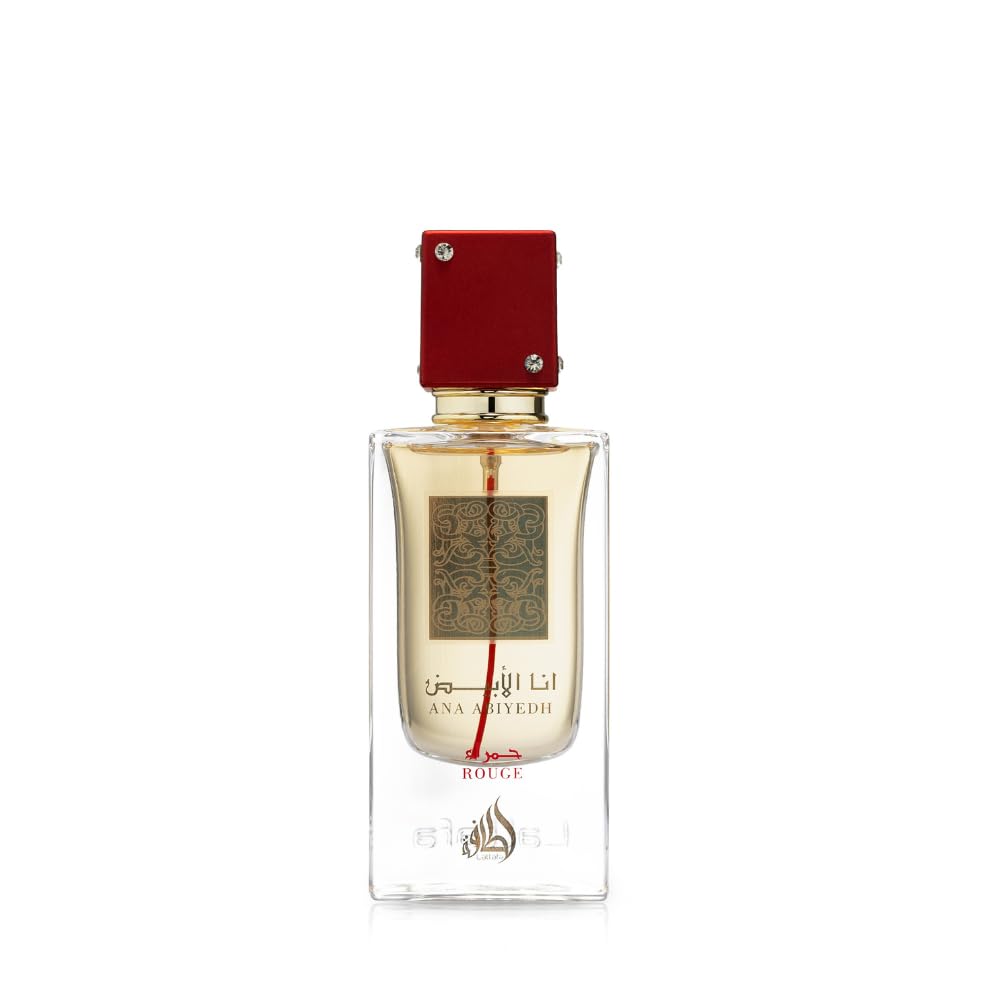 Lattafa Ana Abiyedh Rouge for Unisex Eau de Parfum Spray, 2.0 Ounce