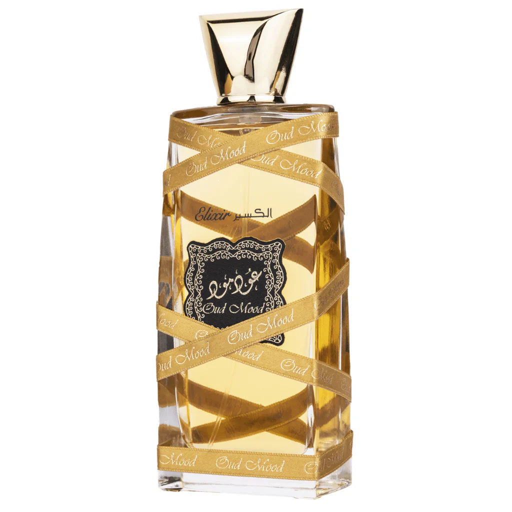 Lattafa Oud Mood Elixir for Unisex Eau de Parfum Spray, 3.4 Ounce