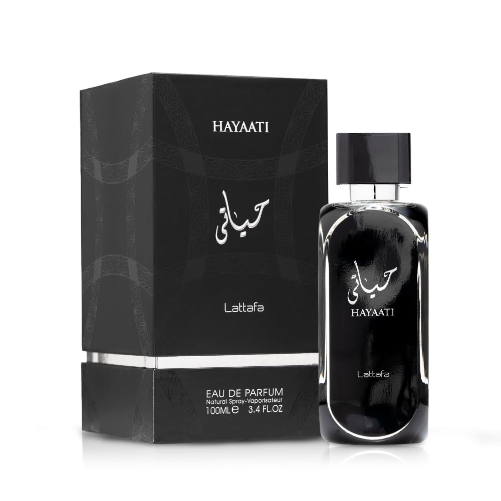 Lattafa Hayaati Eau de Parfum Spray for Men, 3.4 Ounce