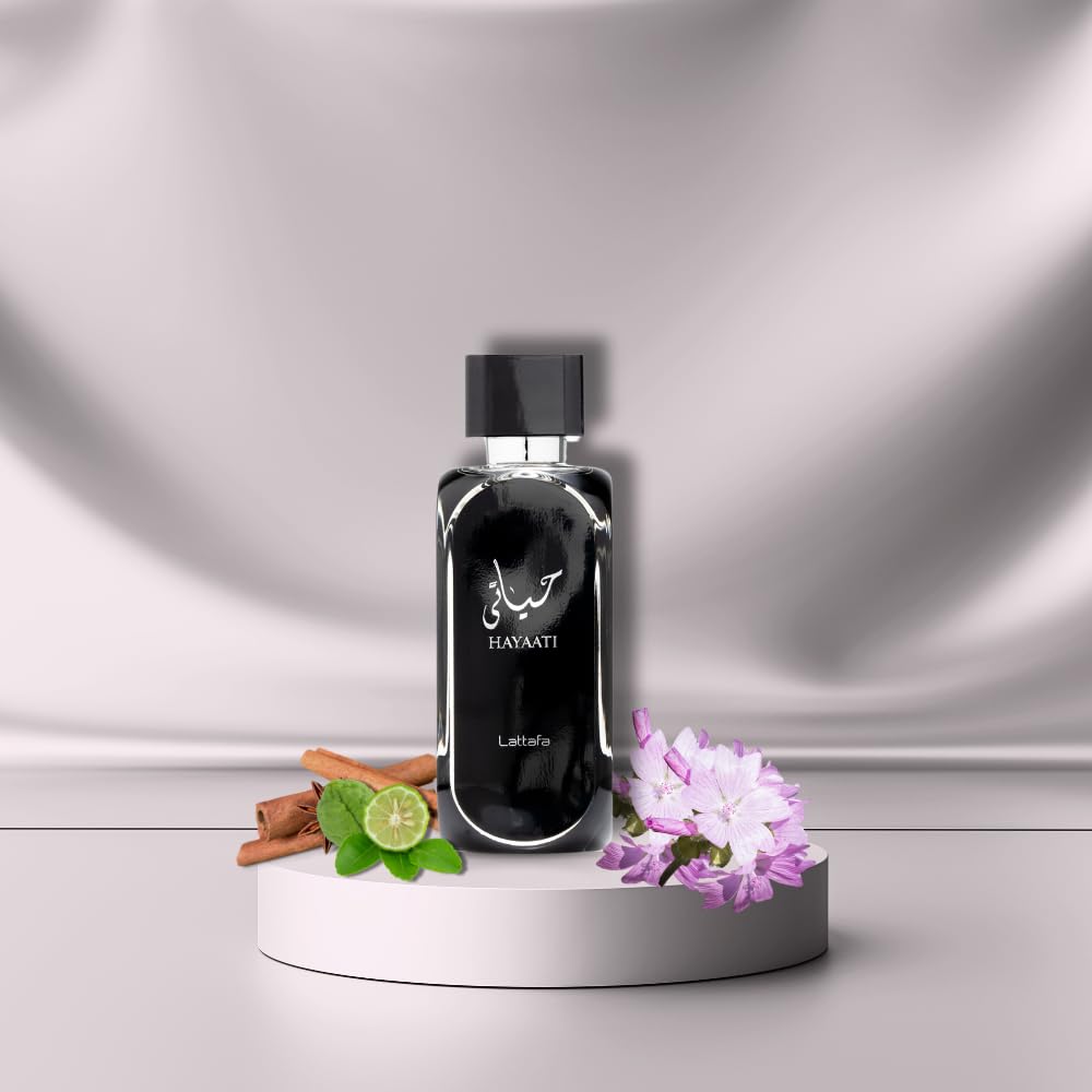 Lattafa Hayaati Eau de Parfum Spray for Men, 3.4 Ounce