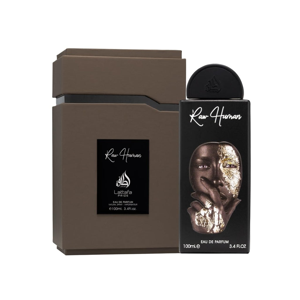 Lattafa Pride Raw Human Eau de Parfum Spray for Unisex, 3.4 Ounce