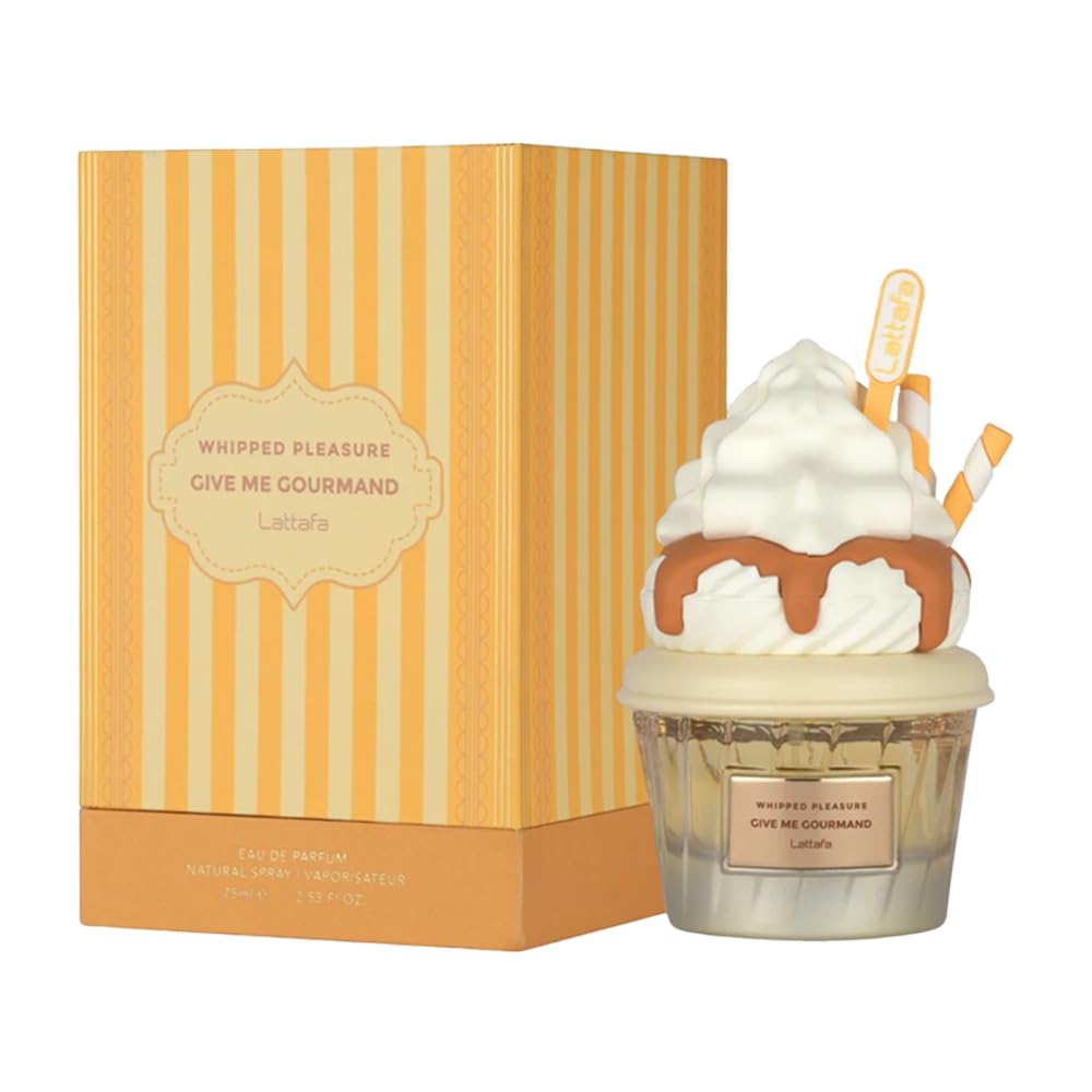 Lattafa Whipped Pleasure Eau de Parfum, Give Me Gourmand Collection For Women 2.53 Ounce