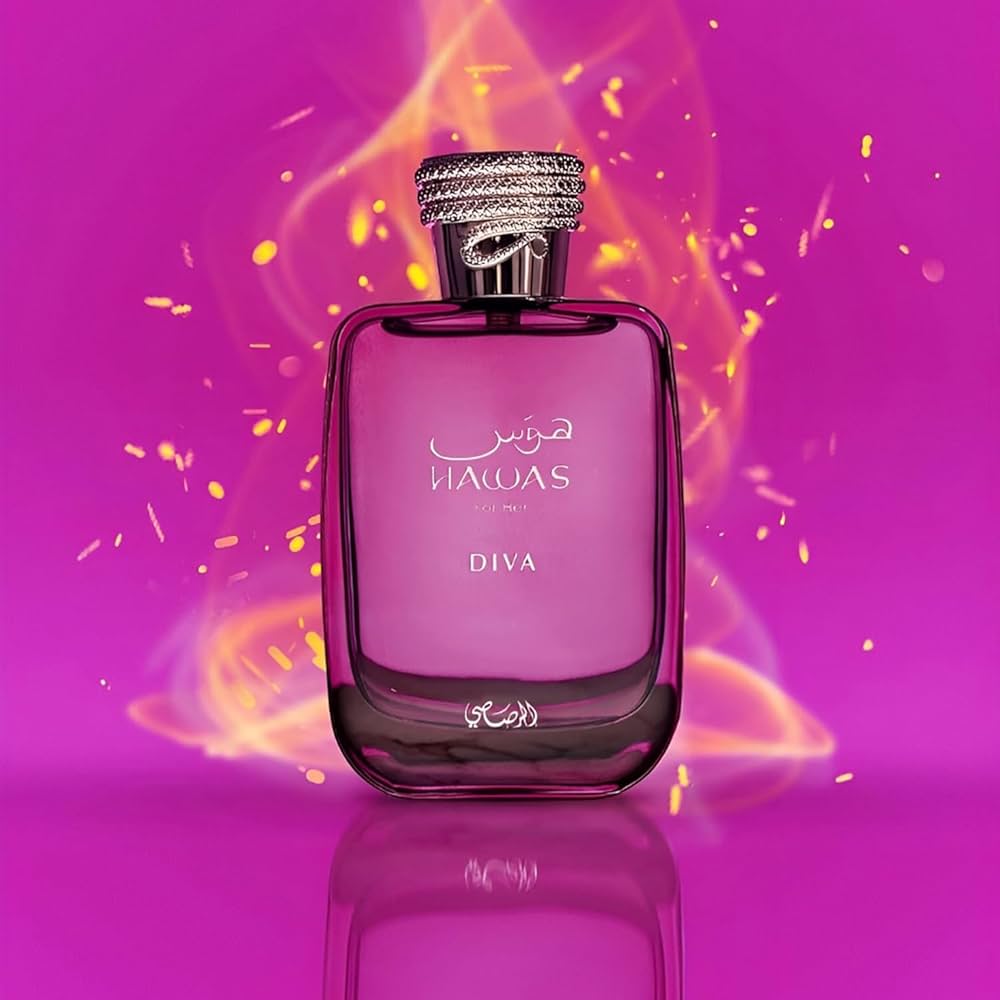 Rasasi Hawas Diva Eau De Parfum Spray For Women, 3.4 Ounce