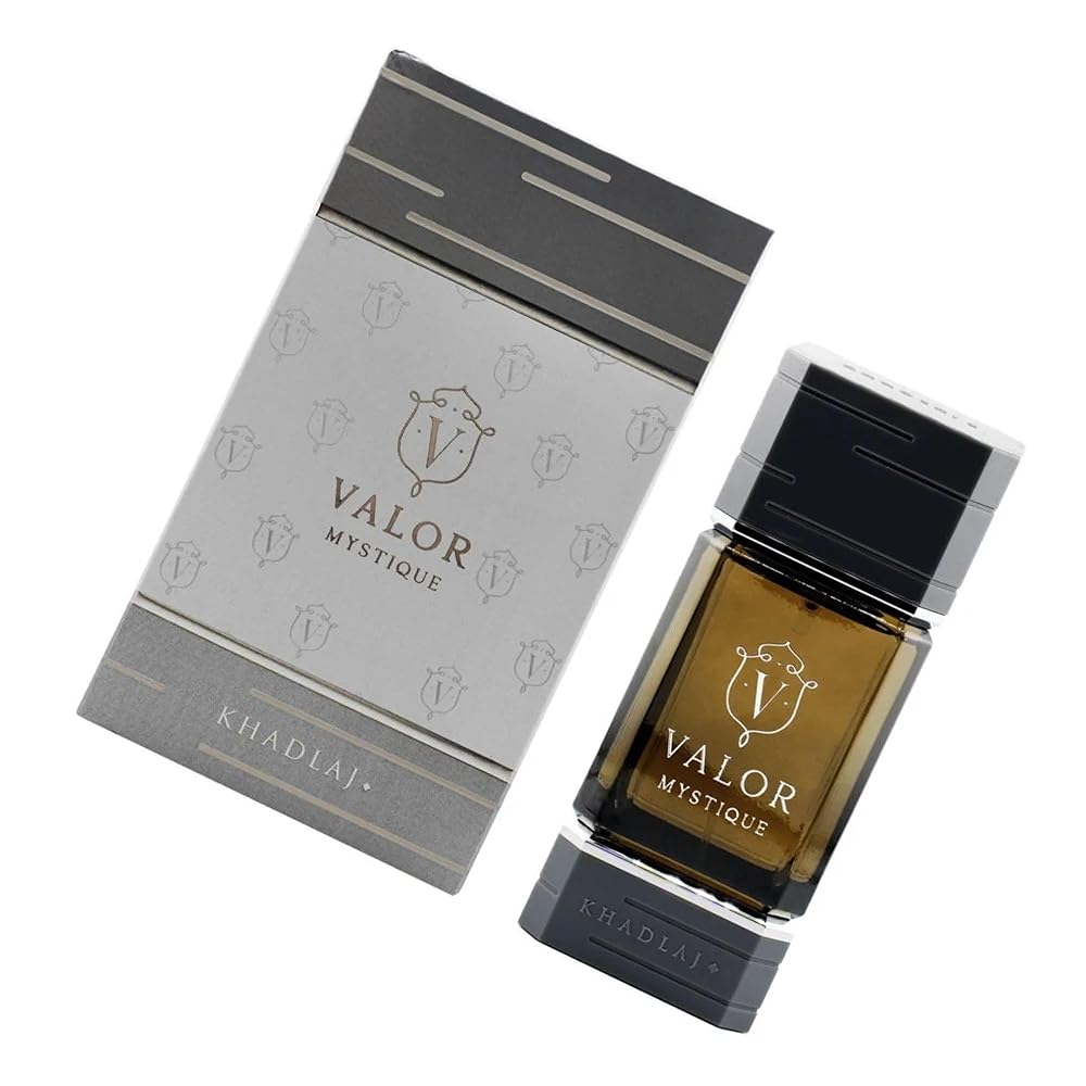 Khadlaj Valor Mystique Eau De Parfum Spray for Men, 3.4 Ounce