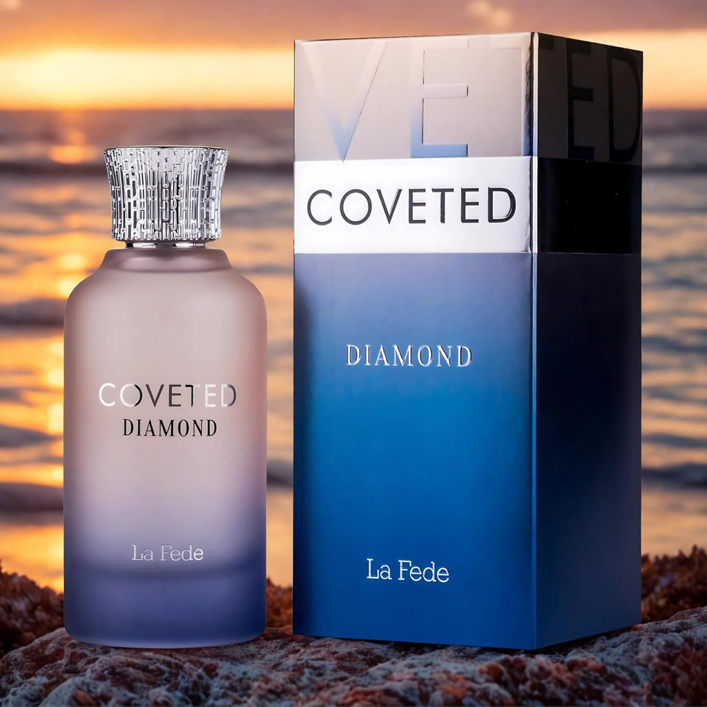 Khadlaj La Fede Coveted Diamond Eau de Parfum Spray for Unisex, 3.4 Ounce