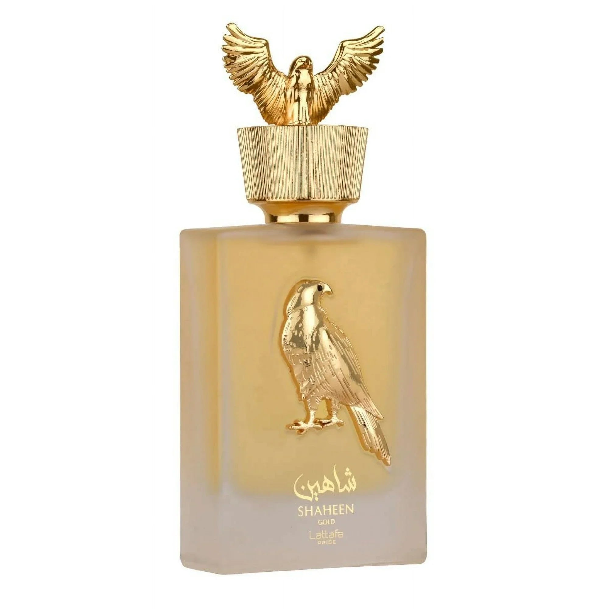 Lattafa Shaheen Gold for Unisex Eau de Parfum Spray, 3.4 Ounce