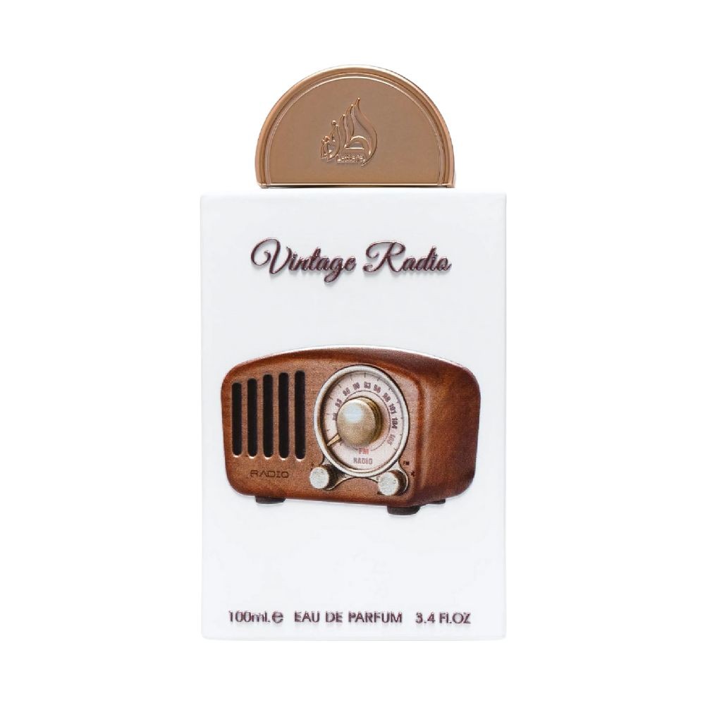 Lattafa Pride Vintage Radio for Unisex Eau de Parfum Spray, 3.4 Ounce