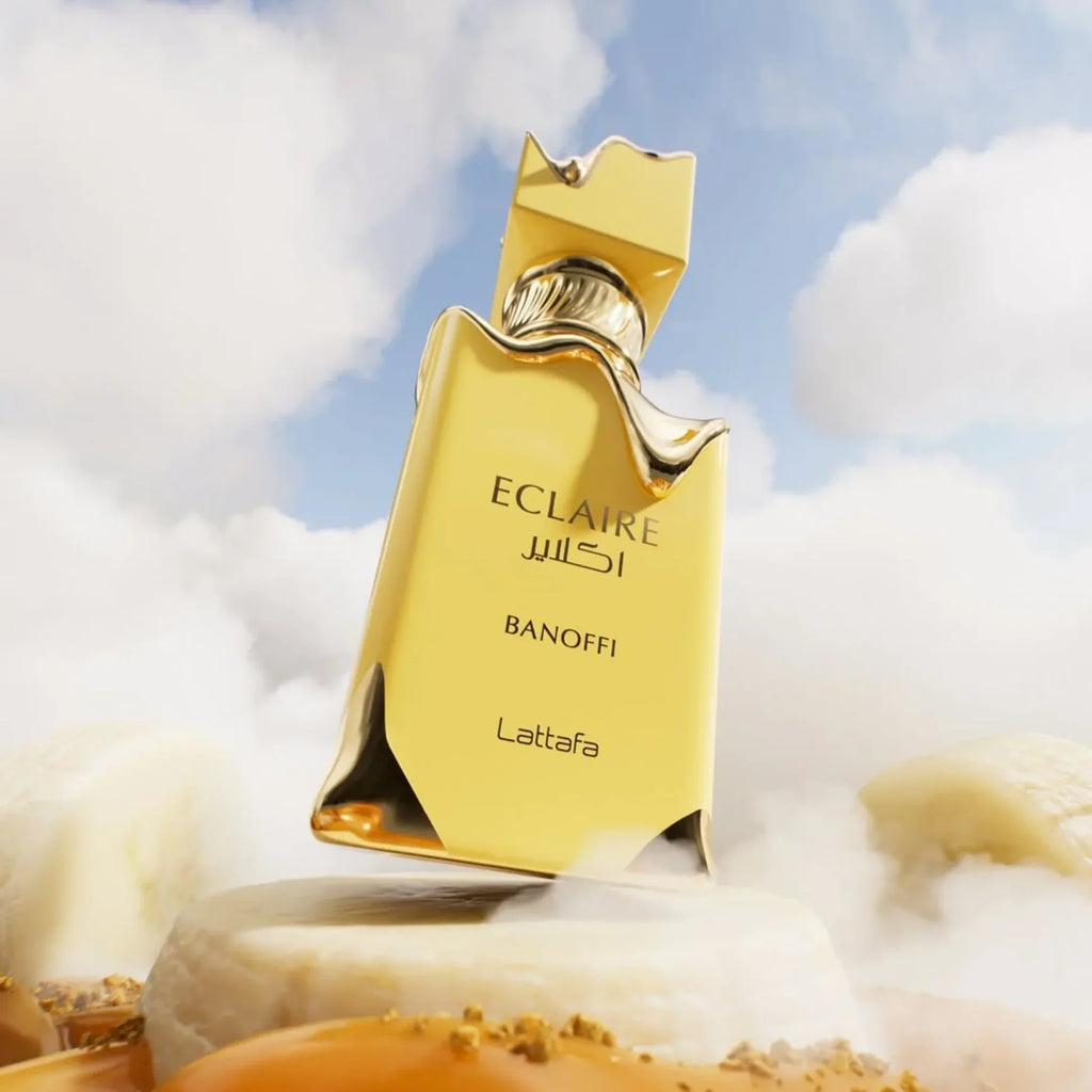 Lattafa Eclaire Banoffi Eau de Parfum Spray for Women, 3.4 Ounce