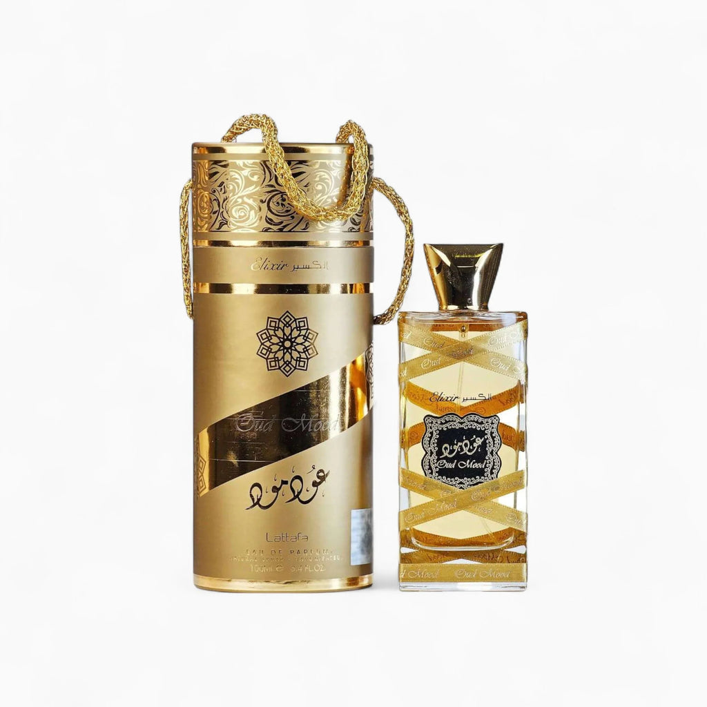 Lattafa Oud Mood Elixir for Unisex Eau de Parfum Spray, 3.4 Ounce