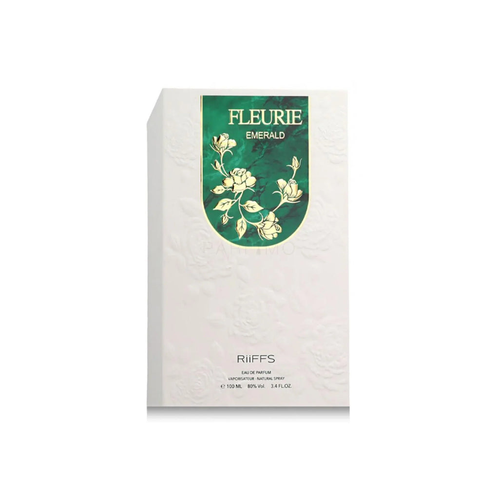Riiffs Fleurie Emerald Eau de Parfum Spray for Unisex, 3.4 Ounce