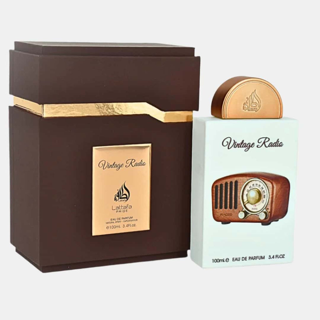 Lattafa Pride Vintage Radio for Unisex Eau de Parfum Spray, 3.4 Ounce
