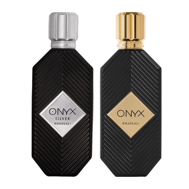 Khadlaj 2-Piece (Onyx Silver & Onyx Gold) Fragrance Bundle for Everyone