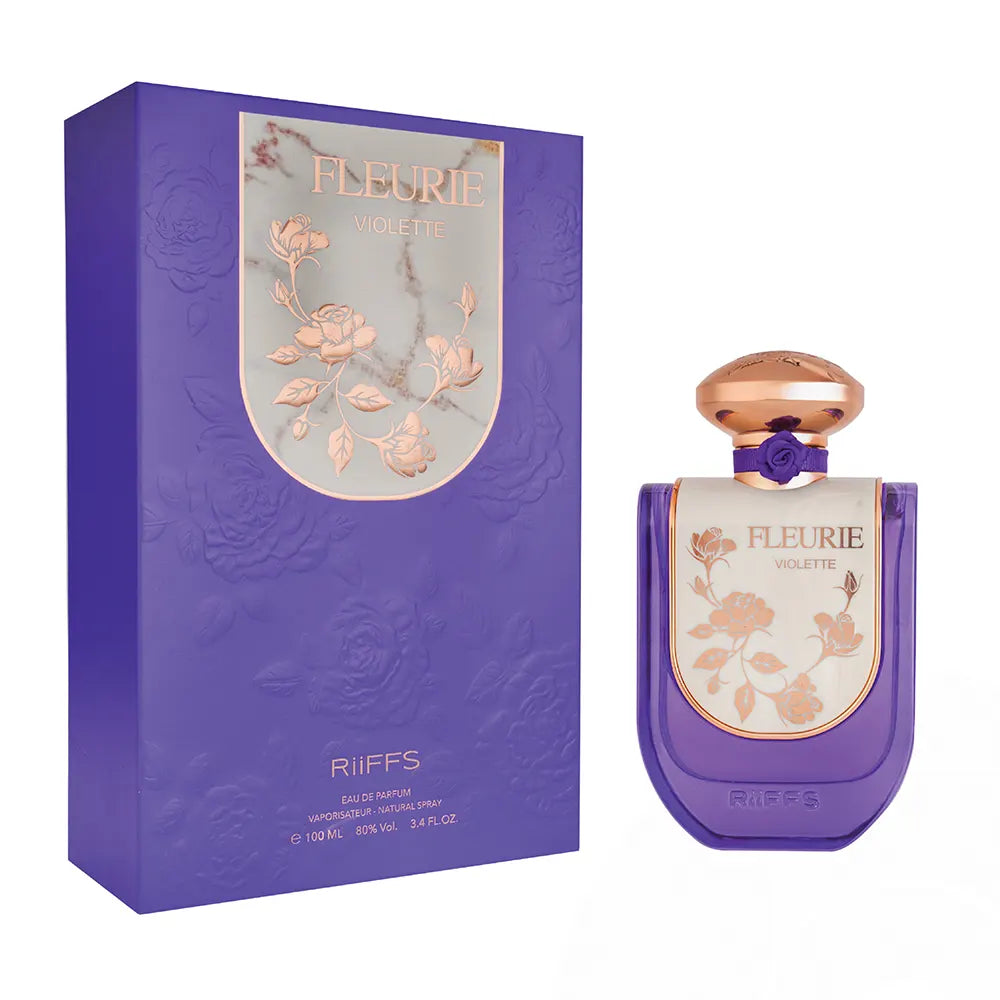Riiffs Fleurie Violette Eau de Parfum Spray for Women, 3.4 Ounce