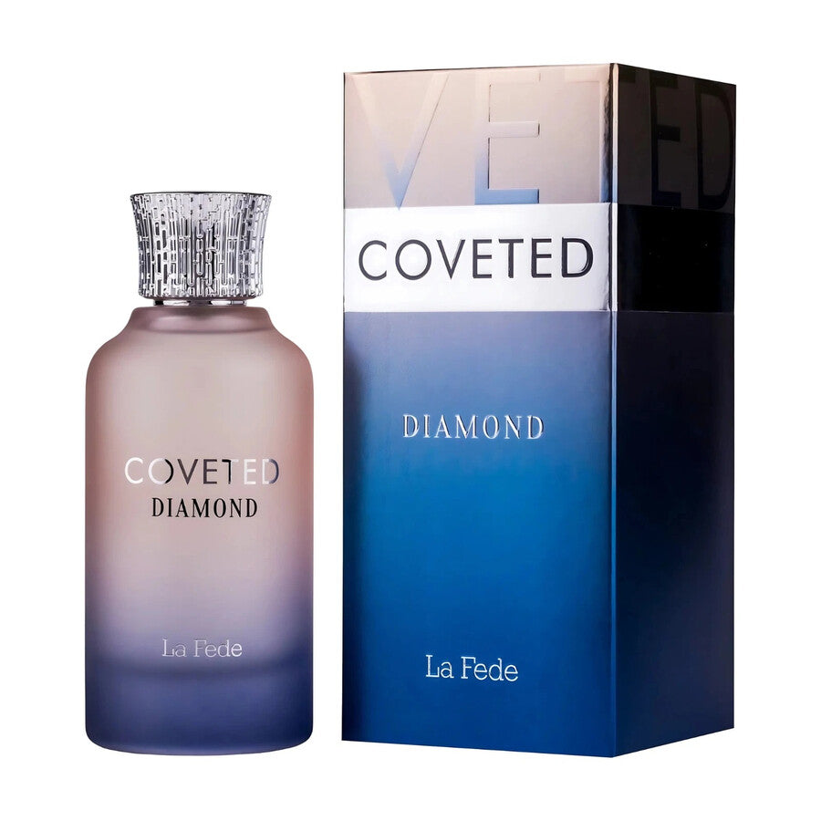 Khadlaj La Fede Coveted Diamond Eau de Parfum Spray for Unisex, 3.4 Ounce