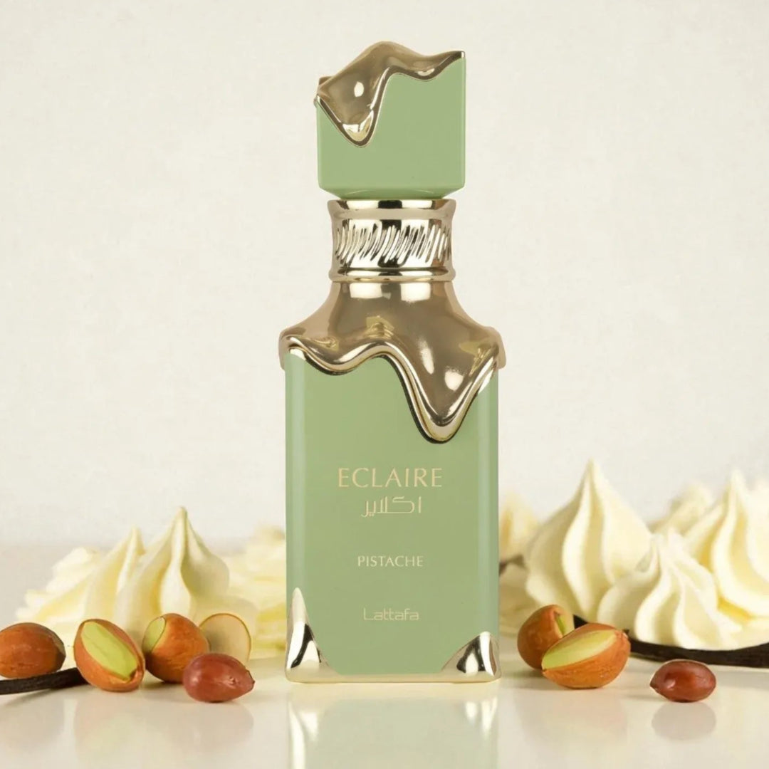 Lattafa Eclaire Pistache Eau de Parfum Spray for Women, 3.4 Ounce