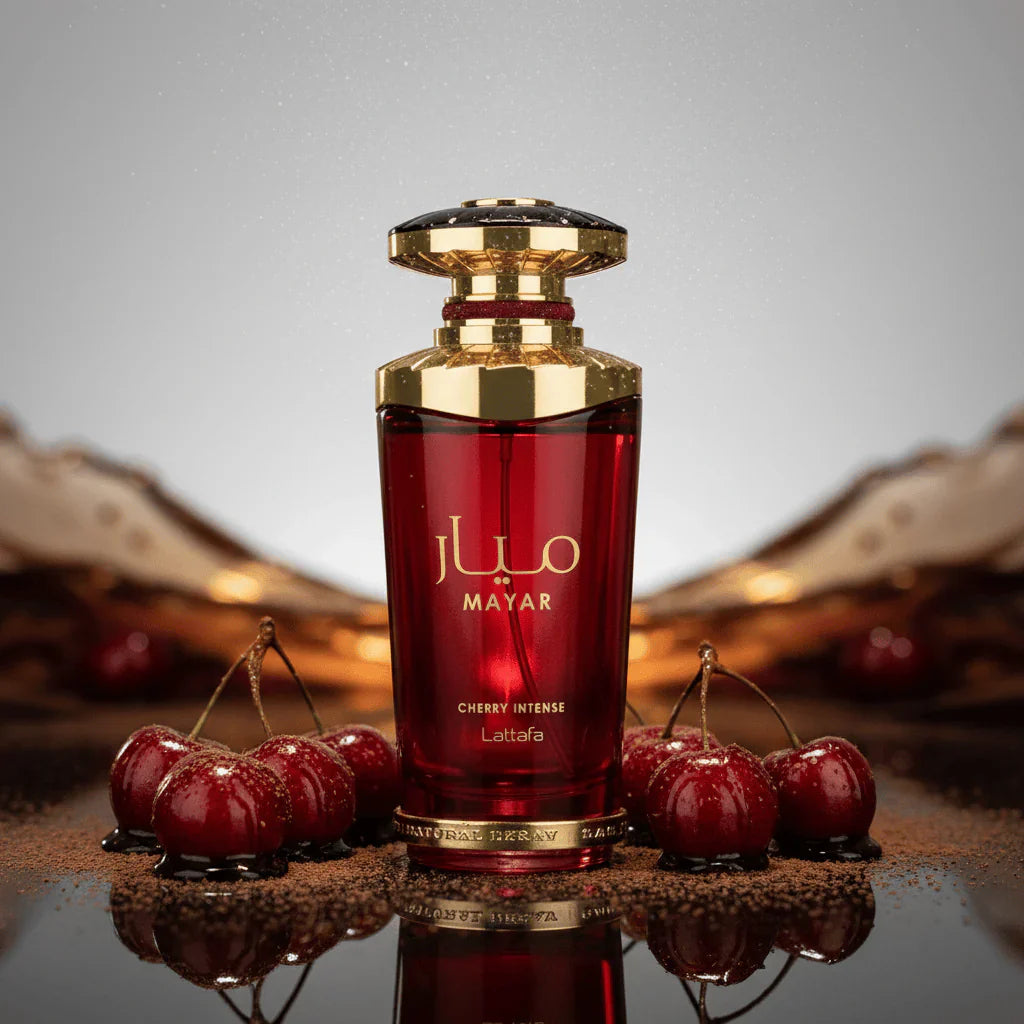 Lattafa Mayar Cherry Intense for Unisex Eau de Parfum Spray, 3.4 Ounce
