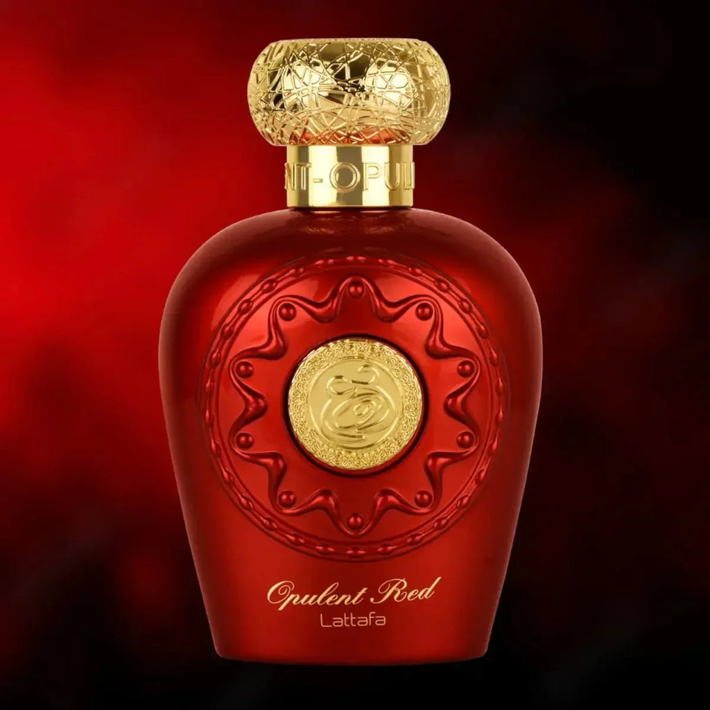 Lattafa Opulent Red for Unisex Eau de Parfum Spray, 3.4 Ounce